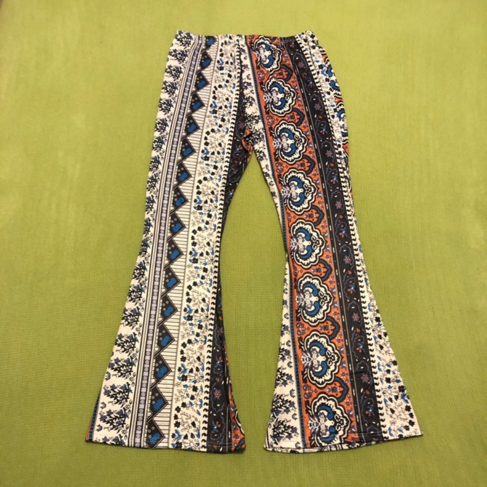 Flare high rise stretchy pants women XL new